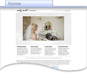 Andy Smith Photography Website Home Page Screen Image Andy Smith Photography Website Home Page Screen Image