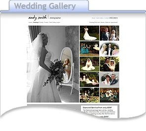 Andy Smith Photography Website Weddings Page Screen Image Andy Smith Photography Website Weddings Page Screen Image